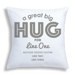 A Great Big Hug Personalized Throw Pillow