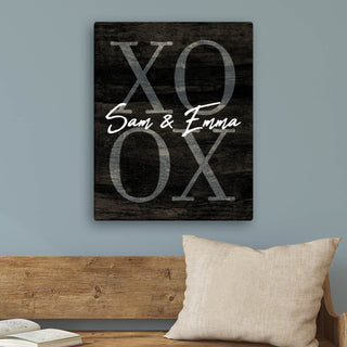 XOXO Personalized 11x14 Canvas