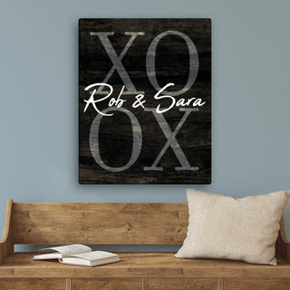 XOXO Personalized 16x20 Canvas