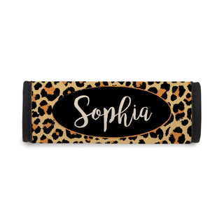 Leopard Pattern Personalized Luggage Handle Wrap