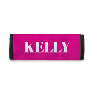 Pink Personalized Luggage Handle Wrap