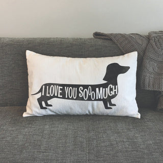 I Love You So Much Lumbar Throw Pillow