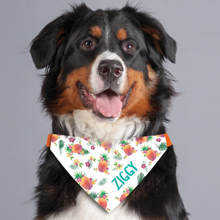 Pineapples Personalized Pet Bandana