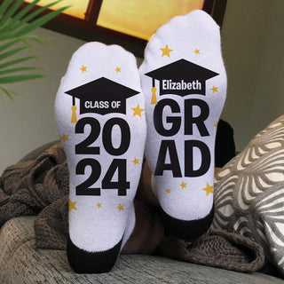 Proud Grad Personalized  Socks