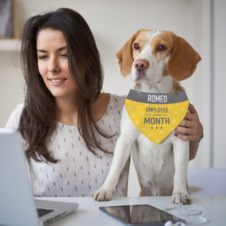 Employee Of The Month Personalized Pet Bandana