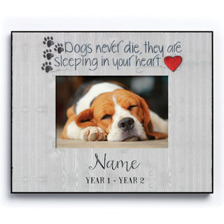 Dogs Never Die Personalized Picture Frame