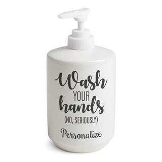 Wash Your Hands Personalized Soap Dispenser