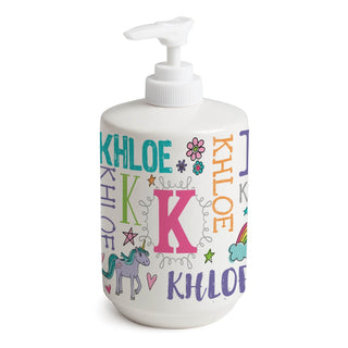 My Name Pastel Colors Personalized Soap Dispenser