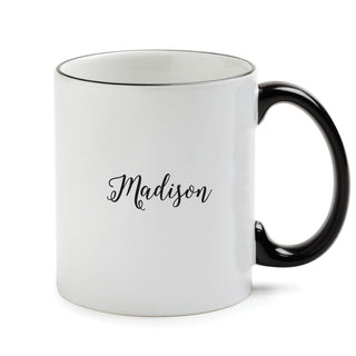 Everyday Is A Gift White Coffee Mug with Black Rim and Handle-11oz