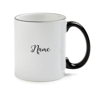 Everyday Is A Gift White Coffee Mug with Black Rim and Handle-11oz