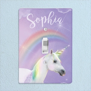 Magical Unicorn Personalized Light Switch Plate