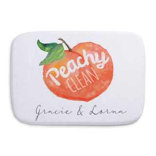 Peachy Clean Personalized Bathmat