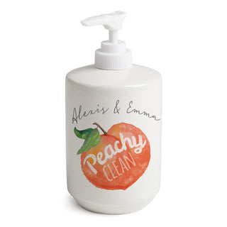 Peachy Clean Personalized Soap Dispenser