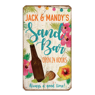 Sand Bar Personalized Metal Sign