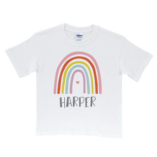 Rainbow Personalized White T-Shirt