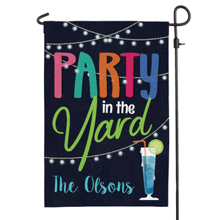 Party In The Yard Personalized Garden Flag