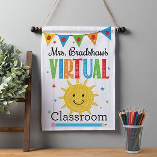 Virtual Classroom Personalized Wall Flag