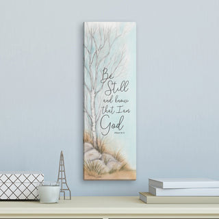 Be Still And Know That I Am God 6x18 Canvas