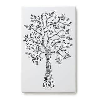 Our Family Tree Personalized 10x16 Canvas