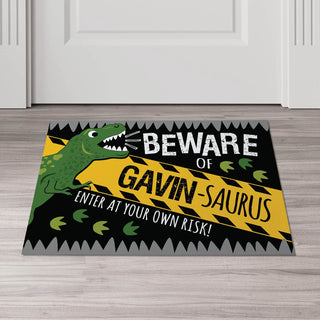 Beware Personalized Doormat - 18x27 Inch, 1/4" Thick