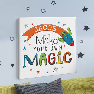 Make Your Own Magic Rocket Personalized 12x12 Canvas