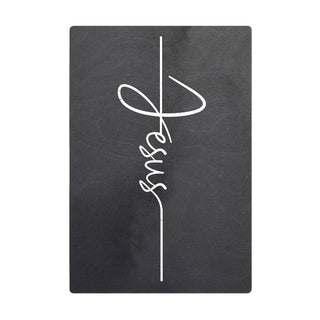 Jesus Cross Black Wood Wall Art