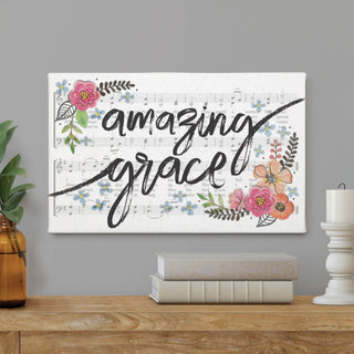 Amazing Grace Sheet Music 10x16 Canvas