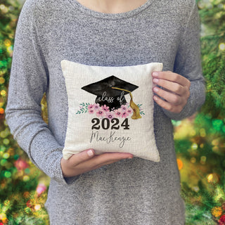 Floral Graduation pillow