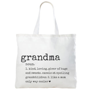 Grandma Definition White Tote Bag