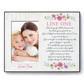 I Will Be There Mom Personalized Picture Frame