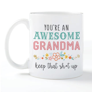 Awesome Grandma Personalized White Coffee Mug - 11 oz.