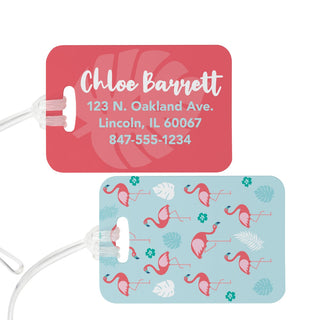 Flamingos Personalized Luggage Tag