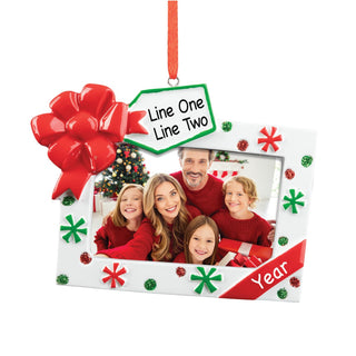 Christmas Gift Photo Frame Personalized Ornament