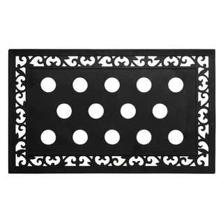 Roads Lead Home For Christmas Insert and Ornate Rubber Doormat Frame