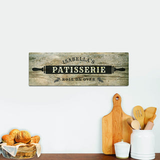 Patisserie Personalized Wood Art Plaque