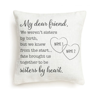 My Dear Friend Personalized 8x8 Gift Pillow