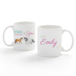 Other vs. You Beautiful Unicorn Personalized White Coffee Mug - 11 oz.