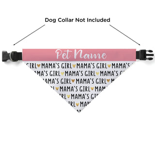 Mama's Girl Personalized Pink Pet Bandana