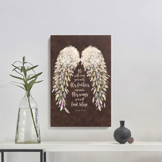 He Will Cover You With His Wings Canvas