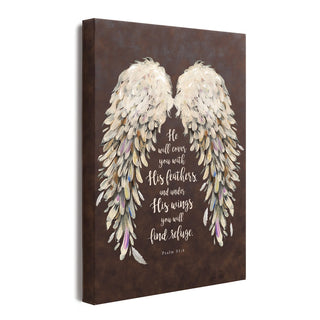 He Will Cover You With His Wings Canvas