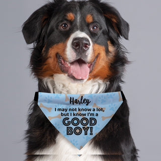 Good Boy! Personalized Pet Bandana