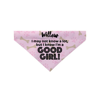 Good Girl! Personalized Pet Bandana