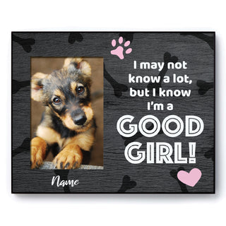 Good Girl! Personalized Offset Frame