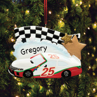 Racing Car Personalized Ornament 