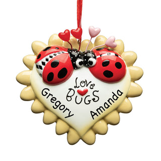 Love Bugs Personalized Ornament