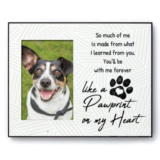 Pawprint on My Heart Memorial Picture Frame