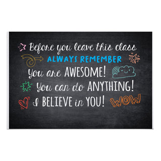 Before You Leave Inspirational Teacher Doormat Standard