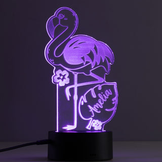 Flamingo Personalized Acrylic LED Night Light