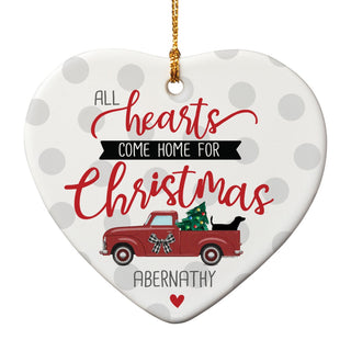 Hearts Come Home for Christmas Ornament