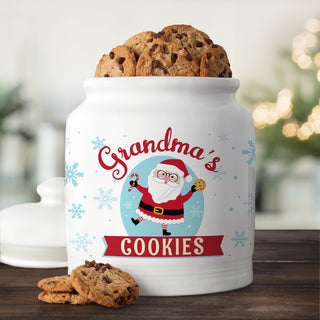 Santa Personalized Cookie Jar